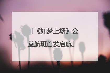 《如梦上塘》公益航班首发启航