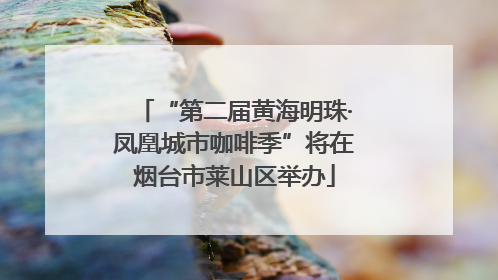 “第二届黄海明珠·凤凰城市咖啡季”将在烟台市莱山区举办