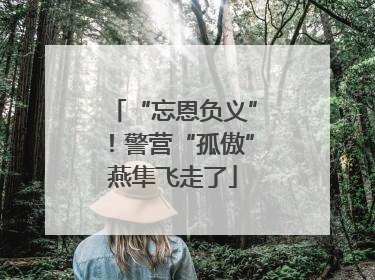 “忘恩负义”！警营“孤傲”燕隼飞走了