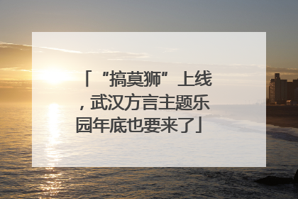 “搞莫狮”上线，武汉方言主题乐园年底也要来了