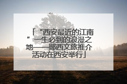 “西安最近的江南”一生必到的浪漫之地——郧西文旅推介活动在西安举行