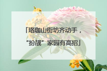 珞珈山街坊齐动手，“扮靓”家园有高招