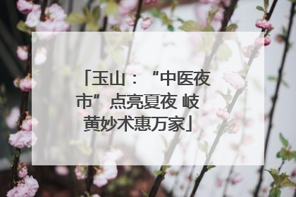 玉山：“中医夜市”点亮夏夜 岐黄妙术惠万家