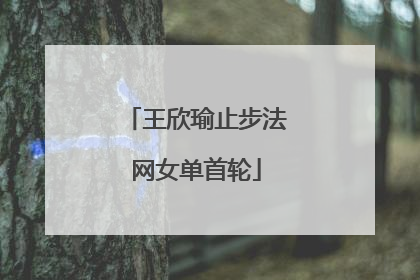 王欣瑜止步法网女单首轮