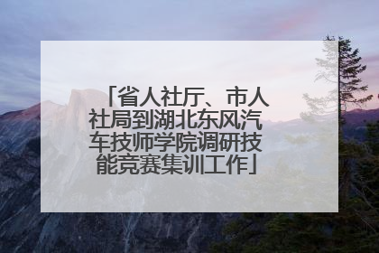 省人社厅、市人社局到湖北东风汽车技师学院调研技能竞赛集训工作