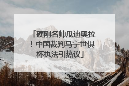 硬刚名帅瓜迪奥拉！中国裁判马宁世俱杯执法引热议