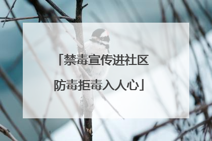 禁毒宣传进社区 防毒拒毒入人心