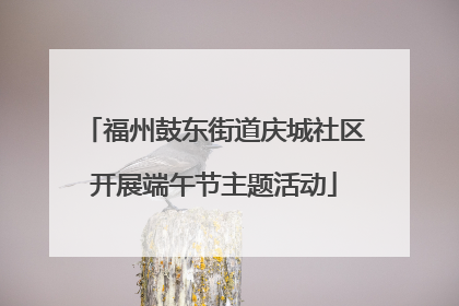 福州鼓东街道庆城社区开展端午节主题活动