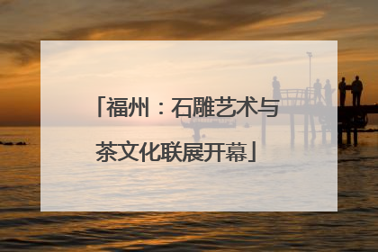 福州：石雕艺术与茶文化联展开幕
