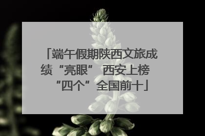 端午假期陕西文旅成绩“亮眼” 西安上榜“四个”全国前十