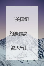 美国纽约遭遇高温天气