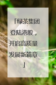 绿茶集团登陆港股，开启高质量发展新篇章