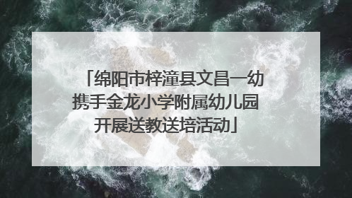 绵阳市梓潼县文昌一幼携手金龙小学附属幼儿园开展送教送培活动