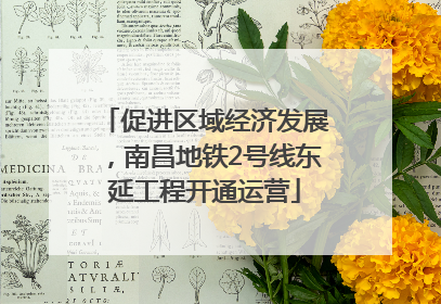 促进区域经济发展，南昌地铁2号线东延工程开通运营