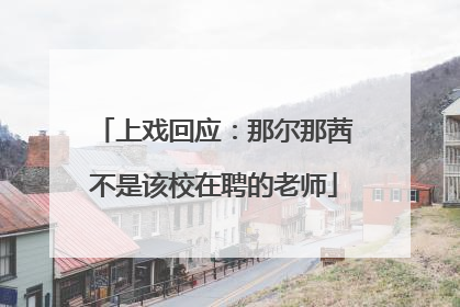 上戏回应：那尔那茜不是该校在聘的老师