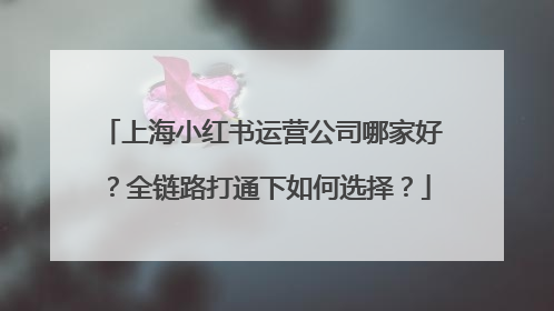 上海小红书运营公司哪家好？全链路打通下如何选择？