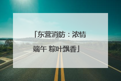 东营消防：浓情端午 粽叶飘香