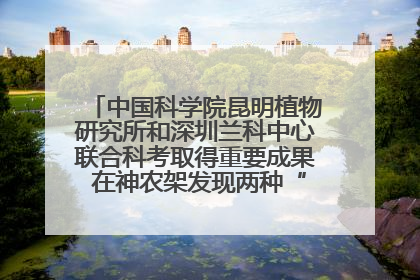 中国科学院昆明植物研究所和深圳兰科中心联合科考取得重要成果 在神农架发现两种“国保”级兰花