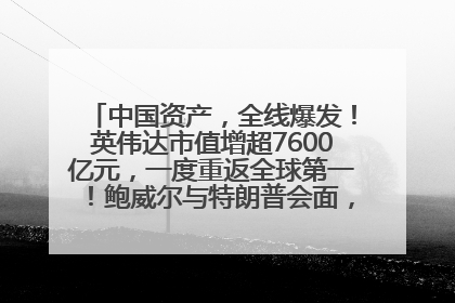 中国资产，全线爆发！英伟达市值增超7600亿元，一度重返全球第一！鲍威尔与特朗普会面，他们聊了什么？