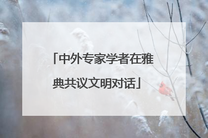中外专家学者在雅典共议文明对话