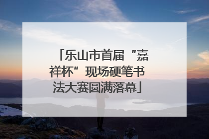乐山市首届“嘉祥杯”现场硬笔书法大赛圆满落幕