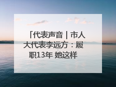 代表声音｜市人大代表李远方：履职13年 她这样“找”建议