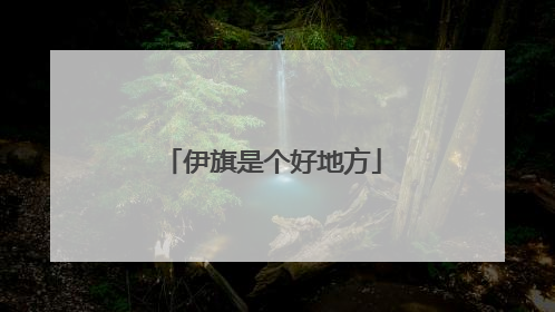 伊旗是个好地方
