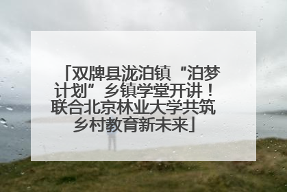 双牌县泷泊镇“泊梦计划”乡镇学堂开讲！联合北京林业大学共筑乡村教育新未来