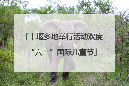 十堰多地举行活动欢度“六一”国际儿童节