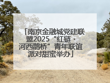 南京金融城党建联盟2025“红链・河西鹊桥”青年联谊派对甜蜜举办
