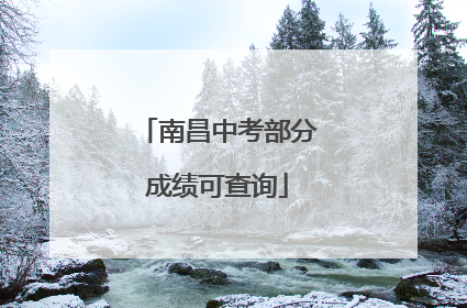 南昌中考部分成绩可查询