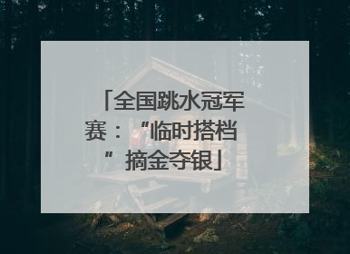 全国跳水冠军赛：“临时搭档”摘金夺银