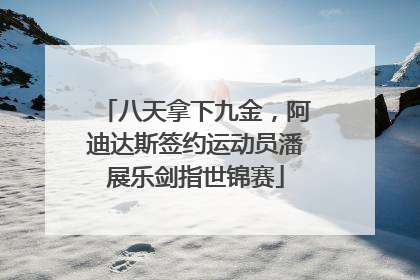 八天拿下九金，阿迪达斯签约运动员潘展乐剑指世锦赛