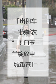 出租车“换新衣”！白玉兰绽放申城街巷