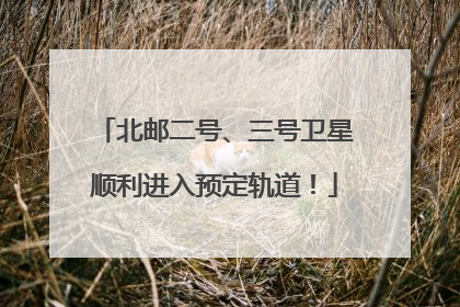北邮二号、三号卫星顺利进入预定轨道！