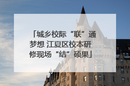 城乡校际“联”通梦想 江夏区校本研修现场“结”硕果
