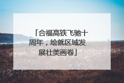合福高铁飞驰十周年，绘就区域发展壮美画卷