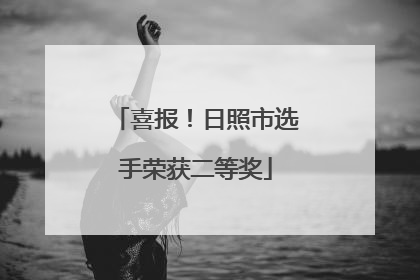 喜报！日照市选手荣获二等奖