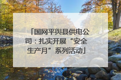 国网平舆县供电公司：扎实开展“安全生产月”系列活动