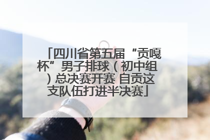 四川省第五届“贡嘎杯”男子排球（初中组）总决赛开赛 自贡这支队伍打进半决赛