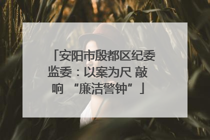 安阳市殷都区纪委监委：以案为尺 敲响 “廉洁警钟”