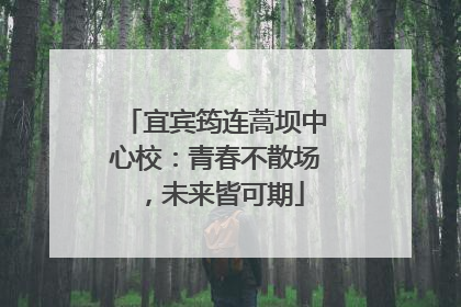 宜宾筠连蒿坝中心校：青春不散场，未来皆可期