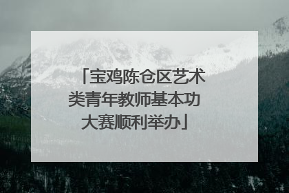 宝鸡陈仓区艺术类青年教师基本功大赛顺利举办