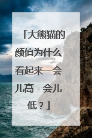 大熊猫的颜值为什么看起来一会儿高一会儿低？