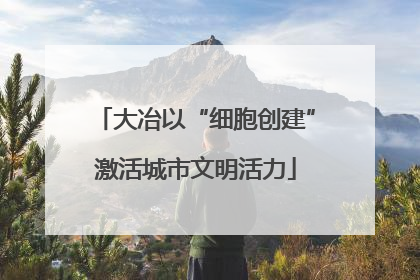 大冶以“细胞创建”激活城市文明活力