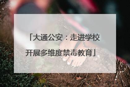 大通公安：走进学校开展多维度禁毒教育