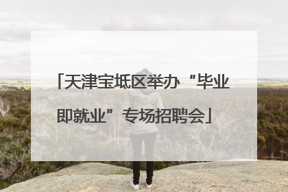 天津宝坻区举办“毕业即就业”专场招聘会