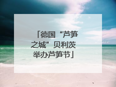 德国“芦笋之城”贝利茨举办芦笋节