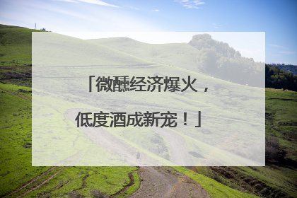 微醺经济爆火，低度酒成新宠！