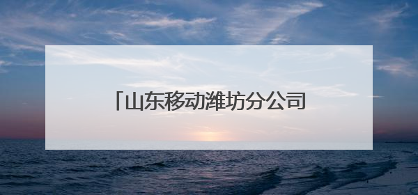山东移动潍坊分公司以AI为笔 勾勒智慧城市民生服务新画卷